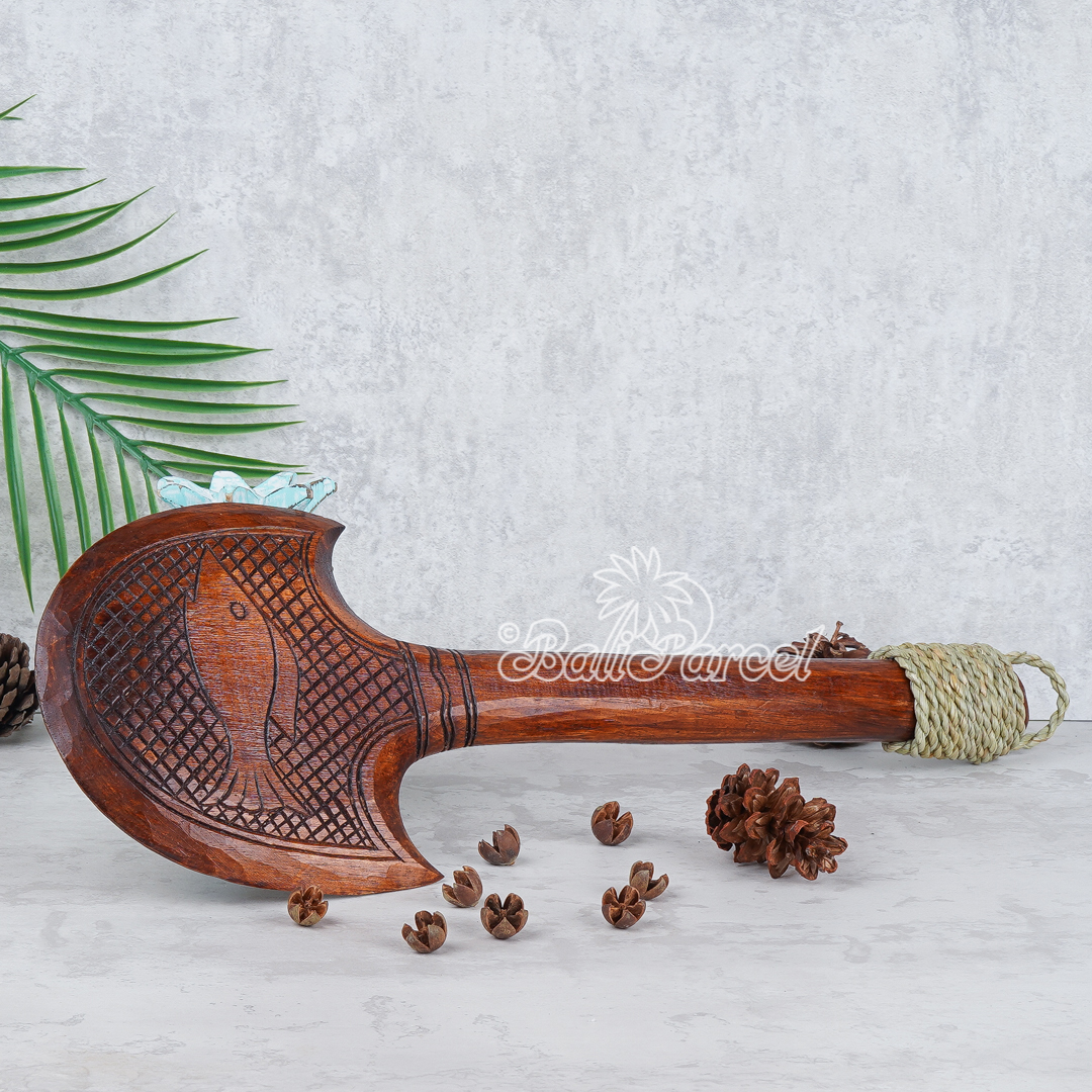 Wooden Weapon Hand Carved, It Made With Albesia Wood.