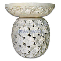 Handcrafted Lantern With Bowl Handmade From Stone