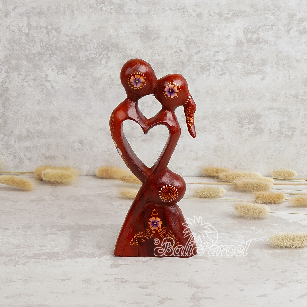Wooden Abstract Carving, Handmade From Suar Wood