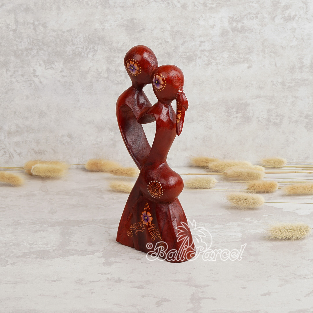 Wooden Abstract Carving, Handmade From Suar Wood