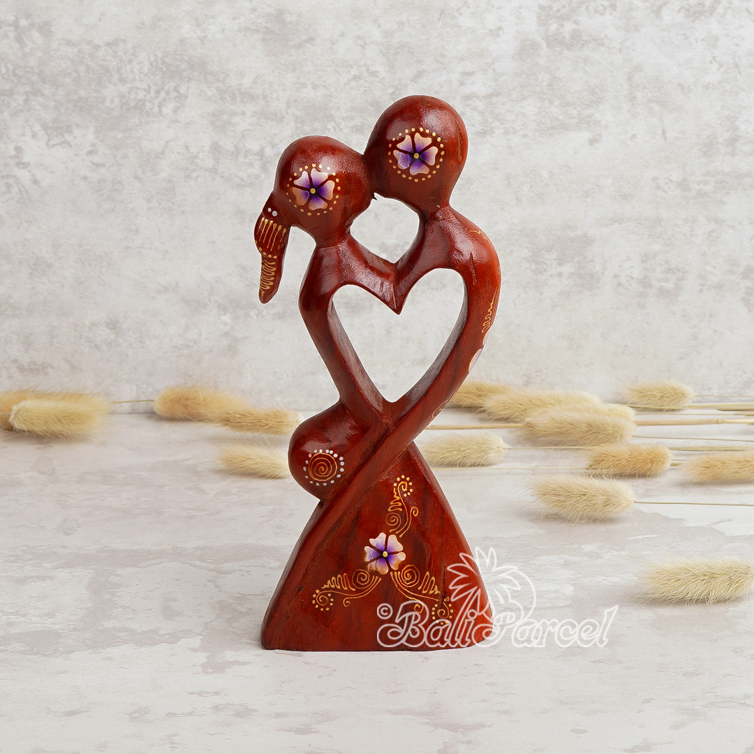 Wooden Abstract Carving, Handmade From Suar Wood