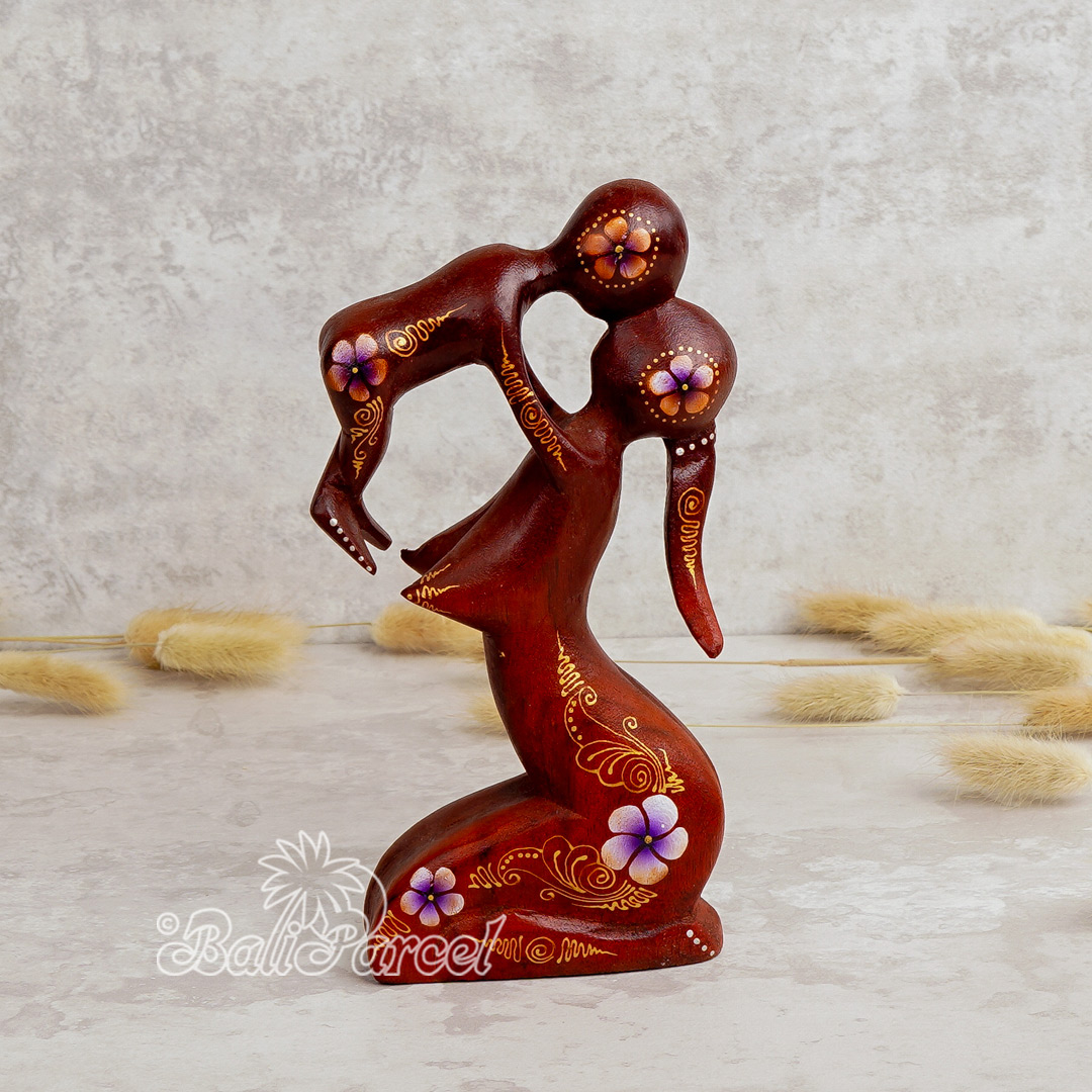 Wooden Abstract Carving, Handmade From Suar Wood