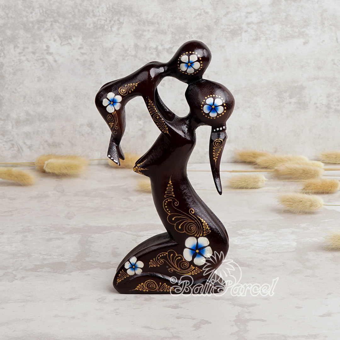 Wooden Abstract Carving, Handmade From Suar Wood