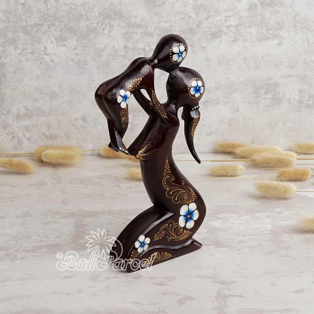Wooden Abstract Carving, Handmade From Suar Wood