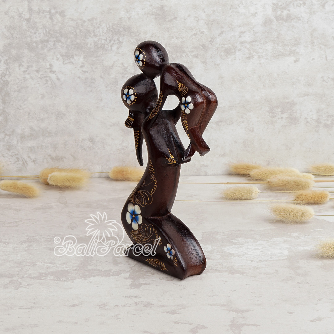 Wooden Abstract Carving, Handmade From Suar Wood