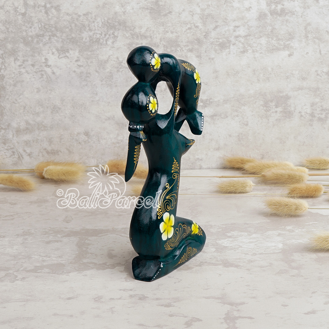 Wooden Abstract Carving, Handmade From Suar Wood