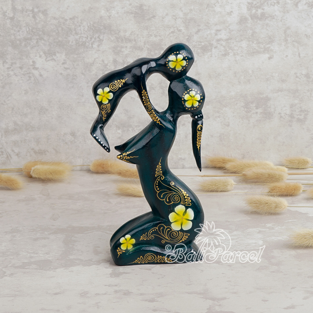 Wooden Abstract Carving, Handmade From Suar Wood