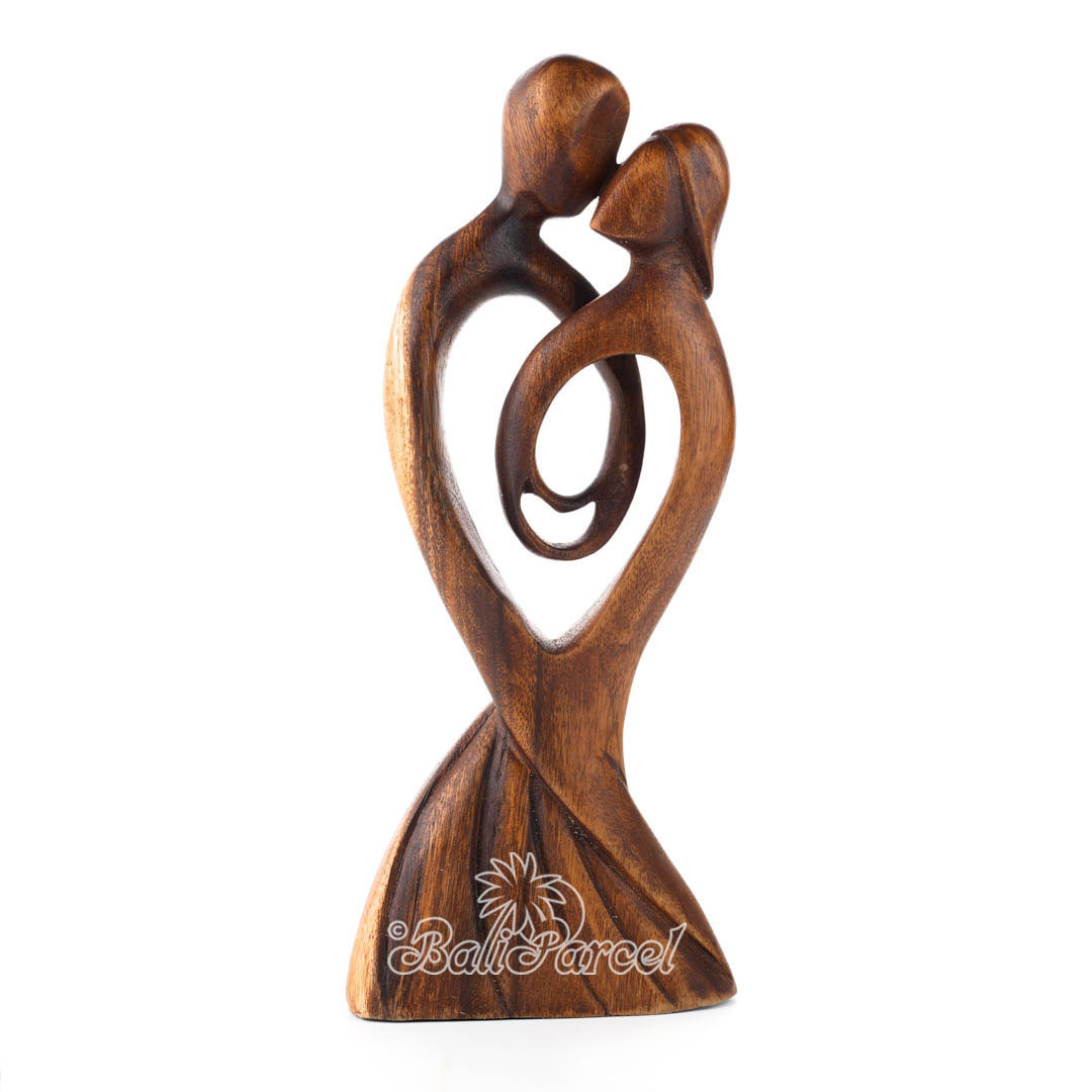 Wooden Abstract Carving, Handmade From Suar Wood