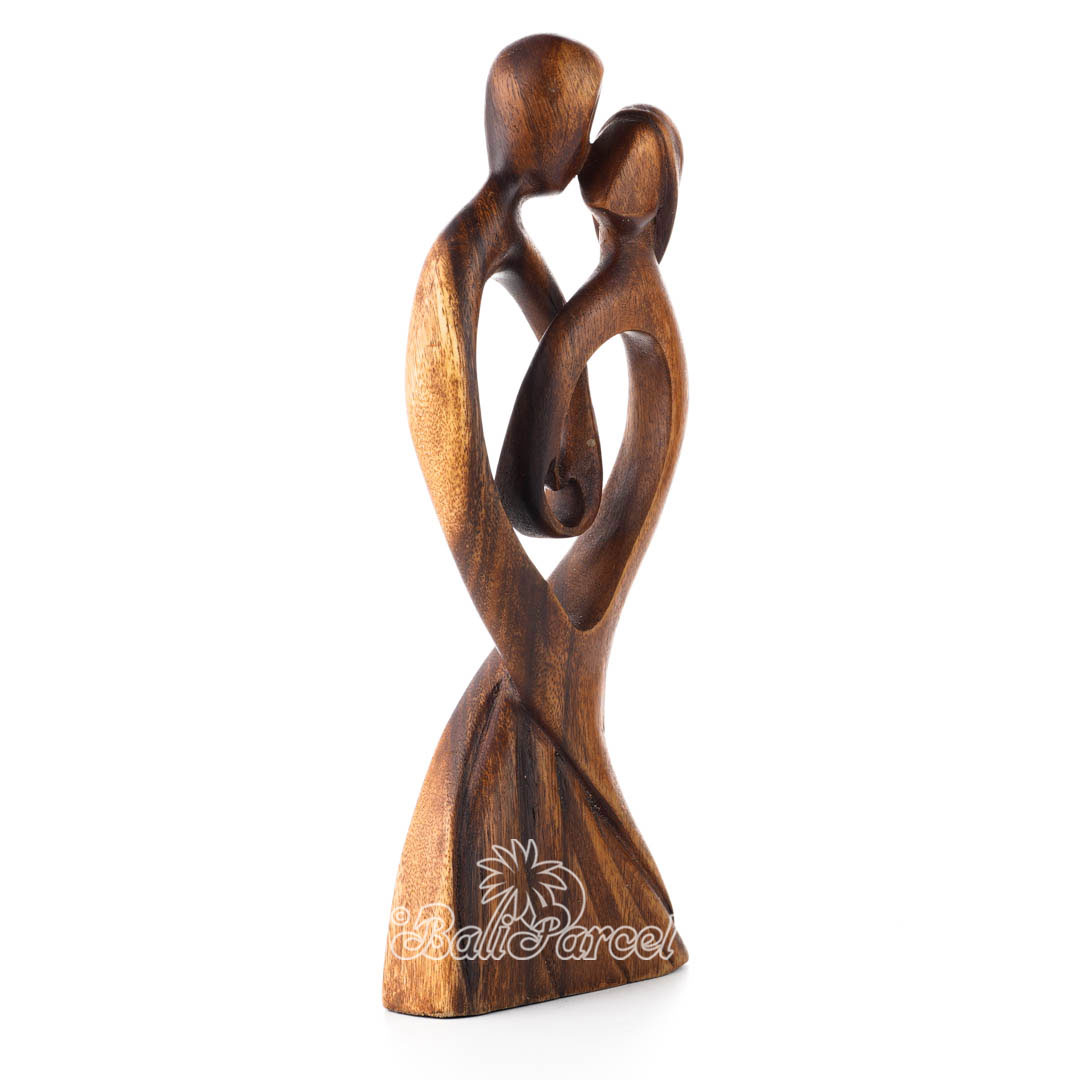 Wooden Abstract Carving, Handmade From Suar Wood