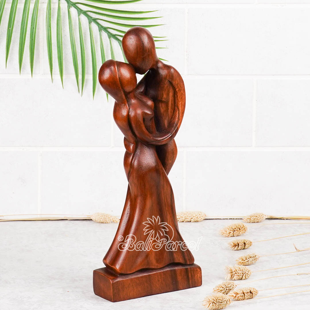 Wooden Abstract Carving, Handmade From Suar Wood