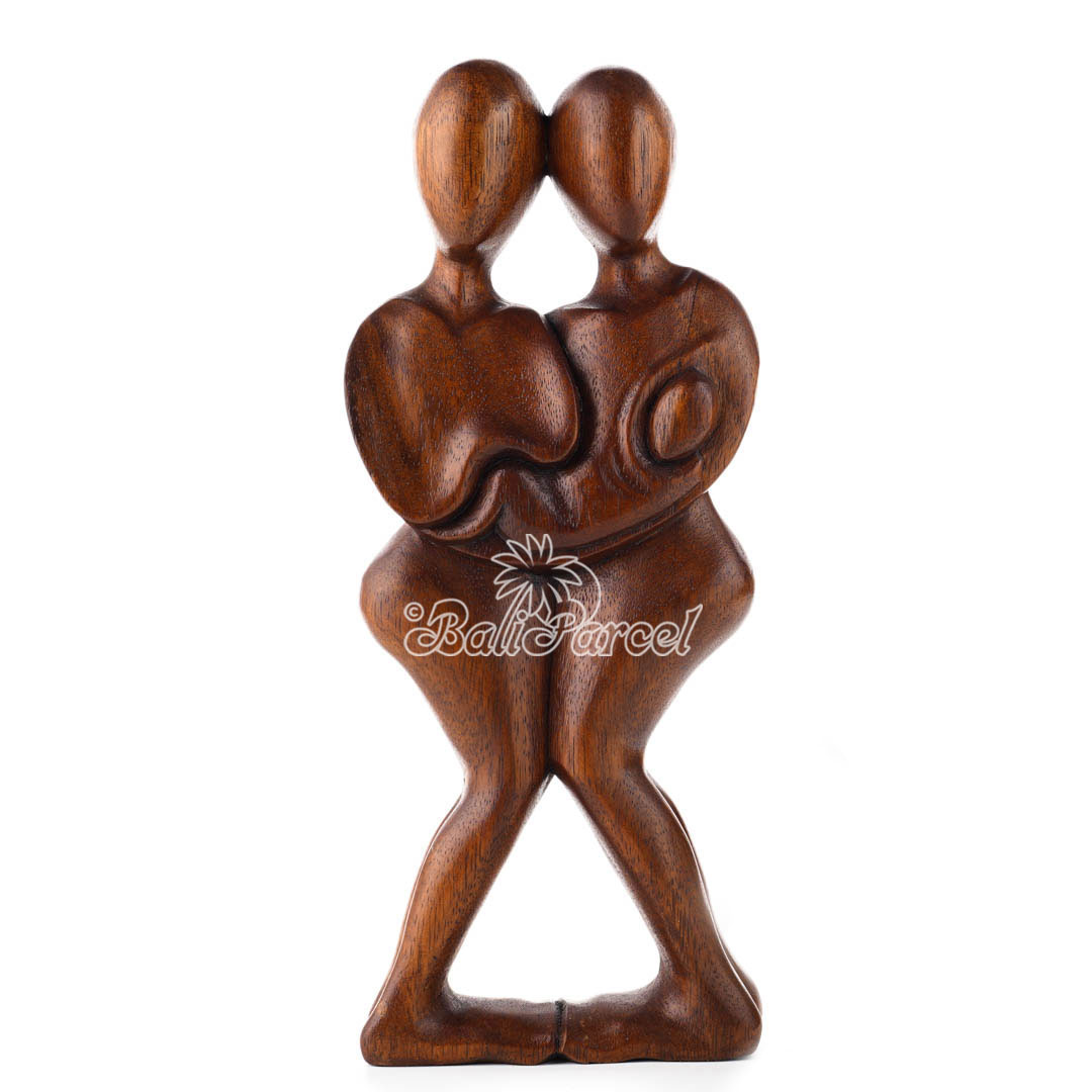 Wooden Family Abstract, Handmade From Suar Wood