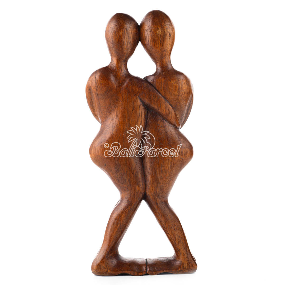Wooden Family Abstract, Handmade From Suar Wood