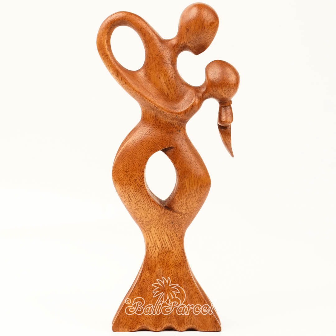 Wooden Dance Abstract, Handmade From Suar Wood