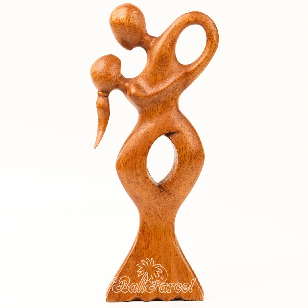 Wooden Dance Abstract, Handmade From Suar Wood