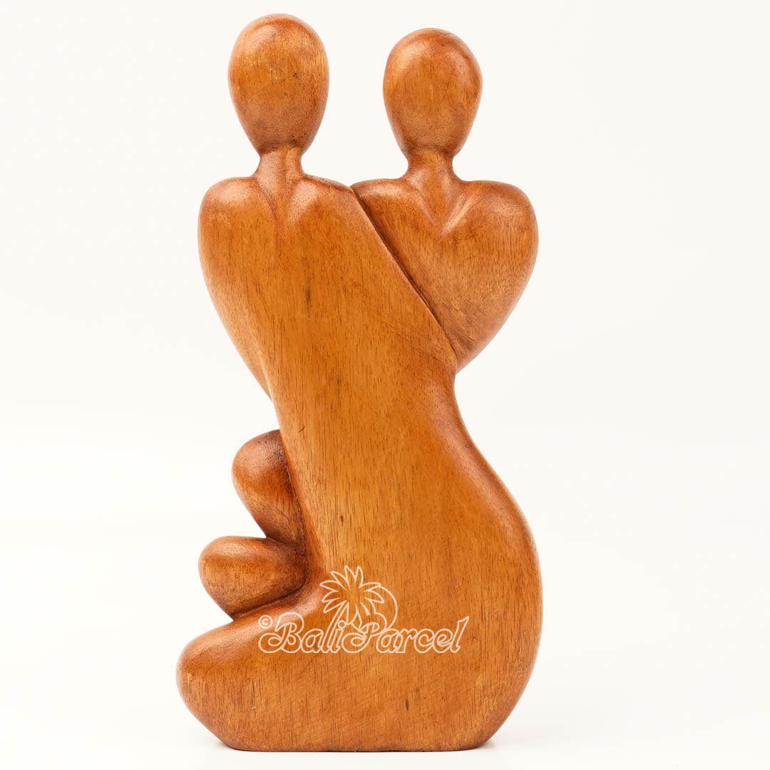 Wooden Family Abstract, Handmade From Suar Wood