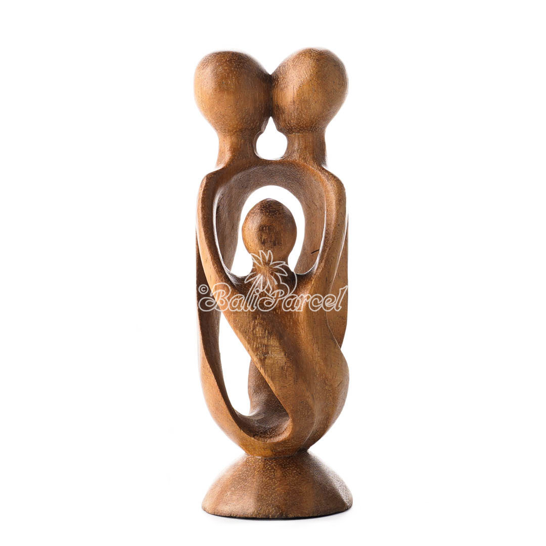 Wooden Abstract Carving, Hand Carved From Suar Wood