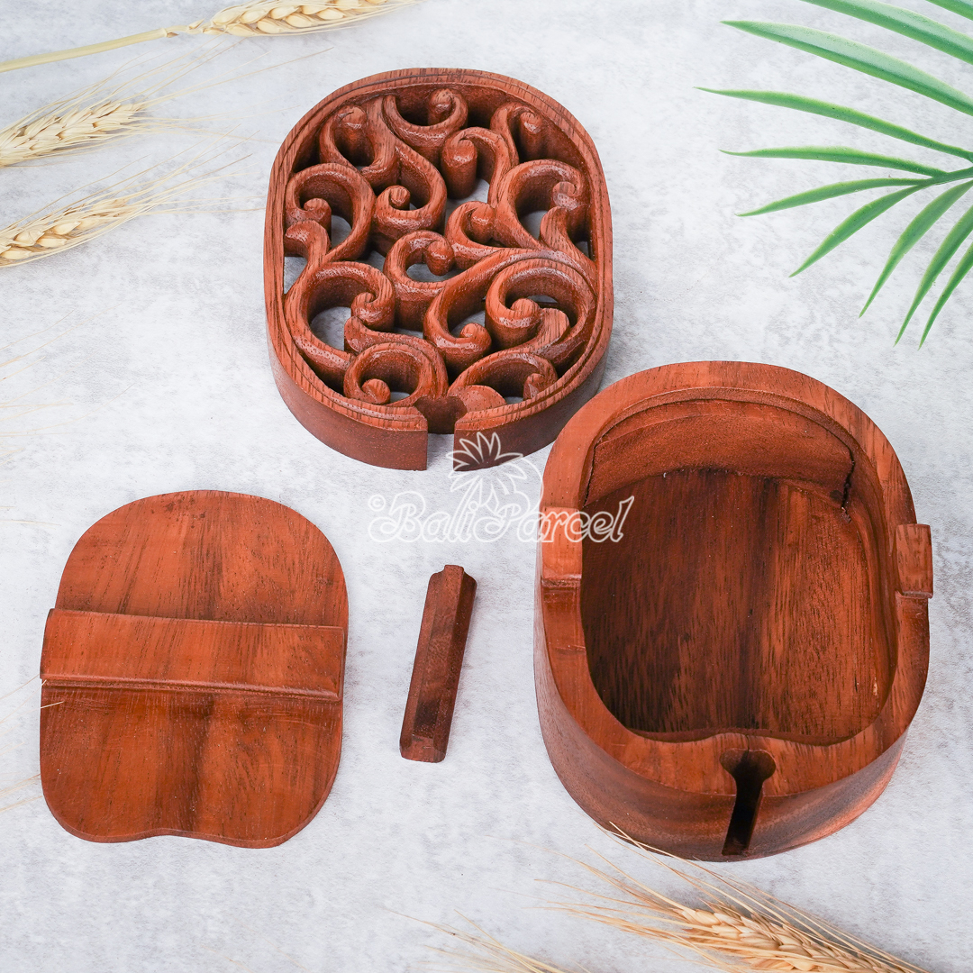 Wooden Box, Hand Made From Suar Wood.