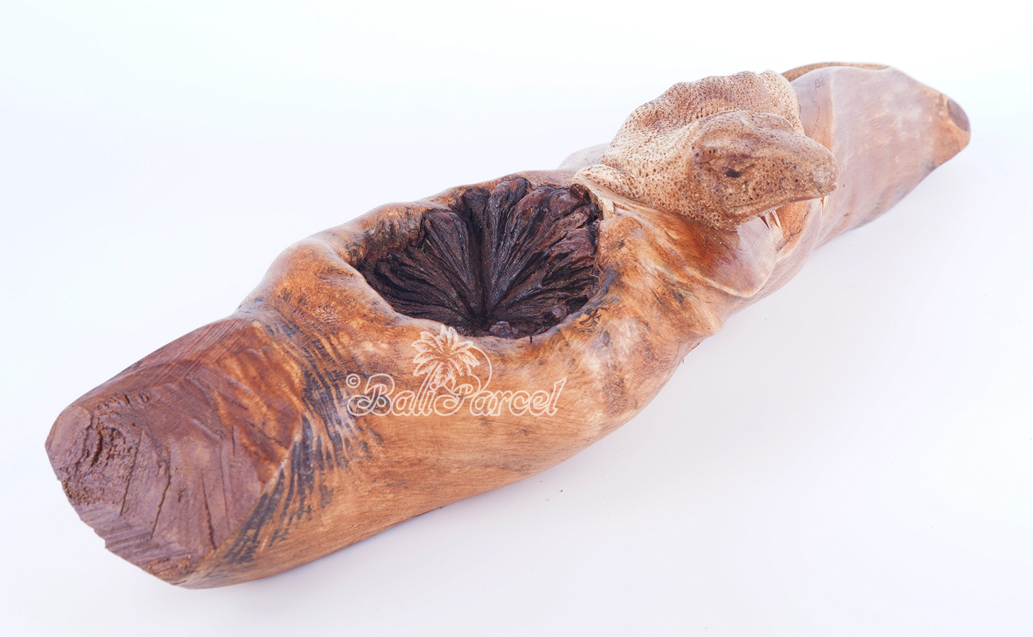 Wooden Komodo With Parasite Wood