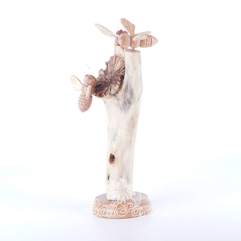 Wooden 3 Butterfly With Parasite Wood