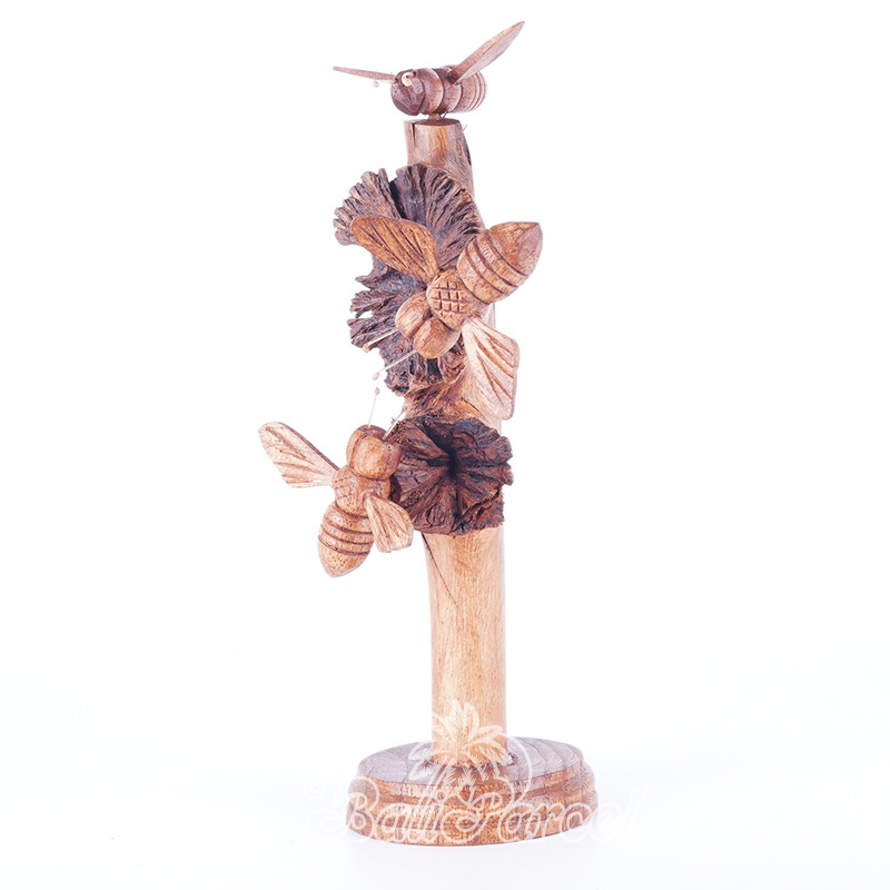Wooden 3 Butterfly With Parasite Wood
