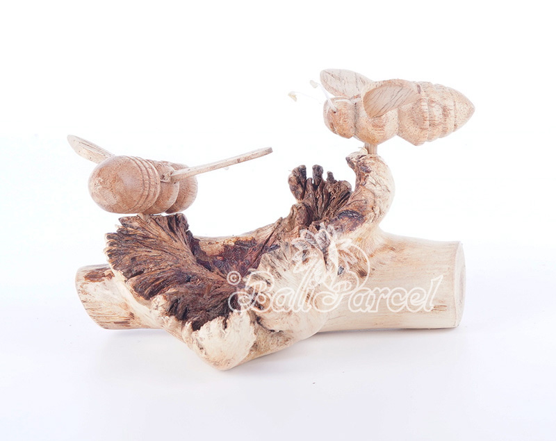 Wooden 2 Butterfly With Parasite Wood