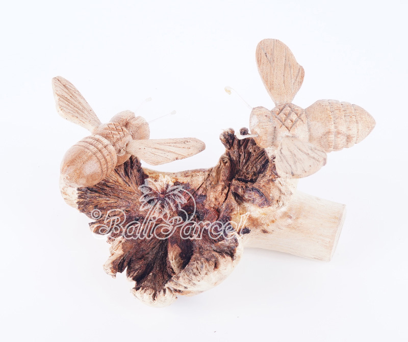 Wooden 2 Butterfly With Parasite Wood