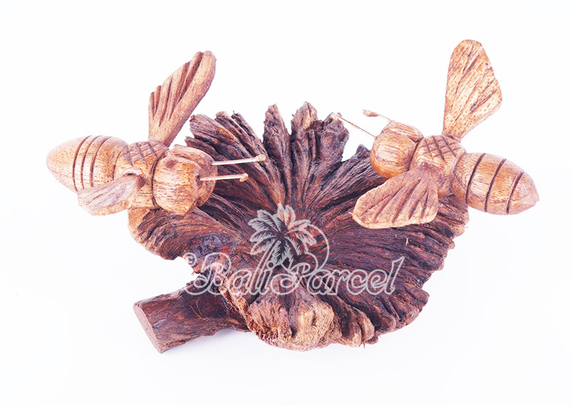Wooden 2 Butterfly With Parasite Wood