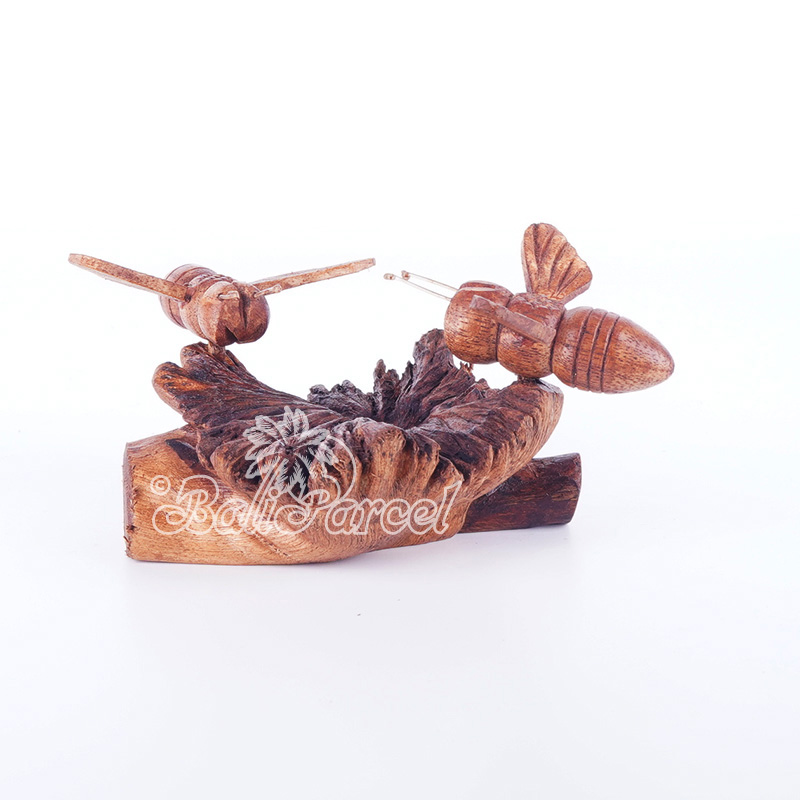 Wooden 2 Butterfly With Parasite Wood