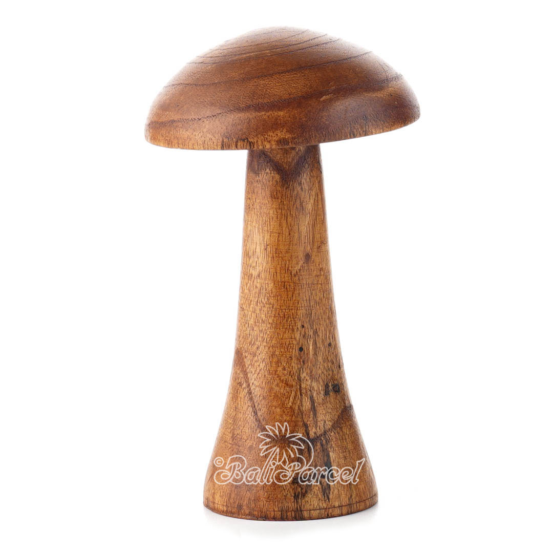 Wooden Mushrooms, Handmade From Albesia Wood