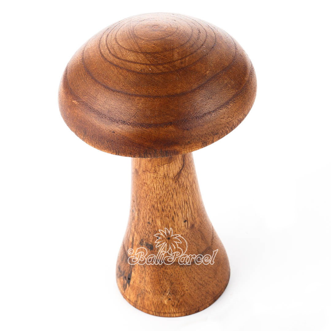 Wooden Mushrooms, Handmade From Albesia Wood