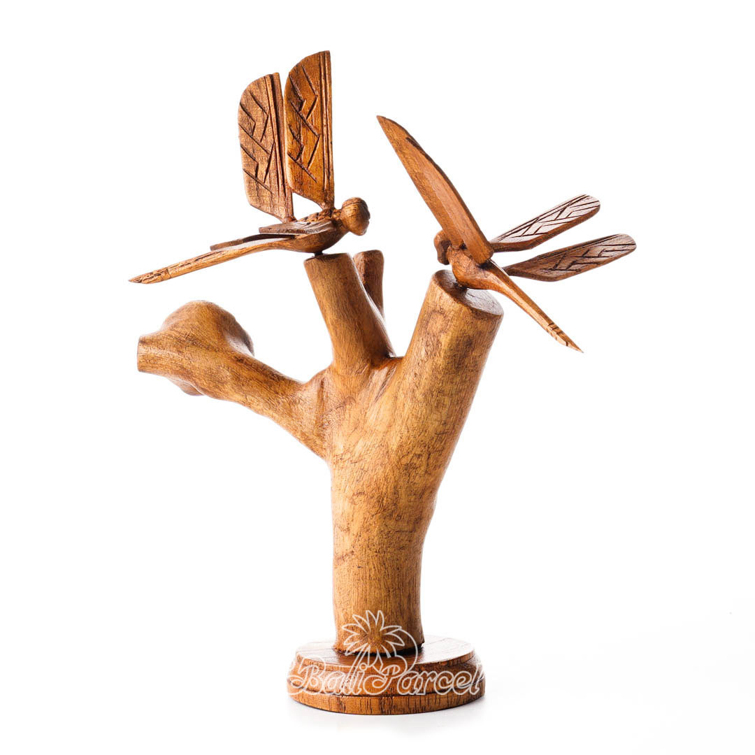 Wooden Dragonfly With Parasite Wood