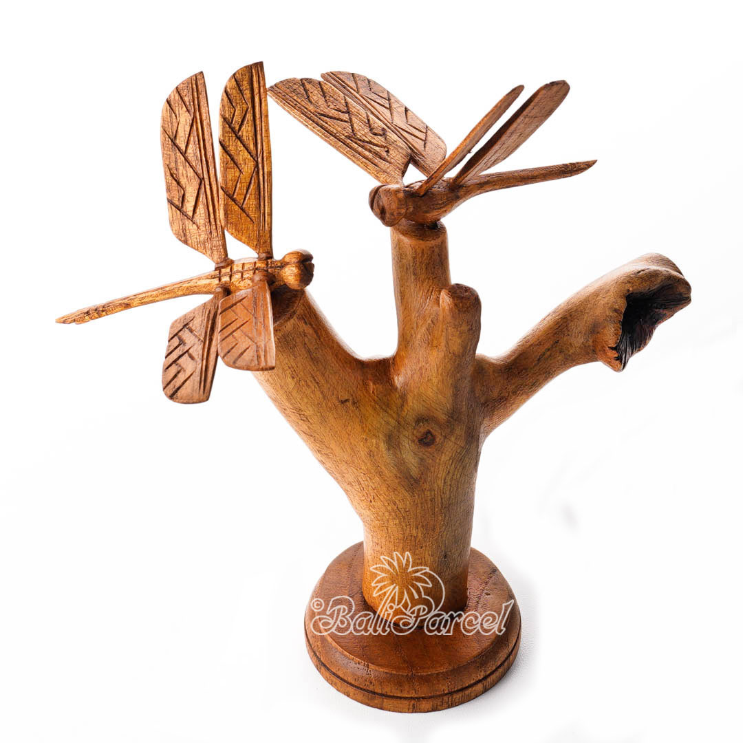 Wooden Dragonfly With Parasite Wood