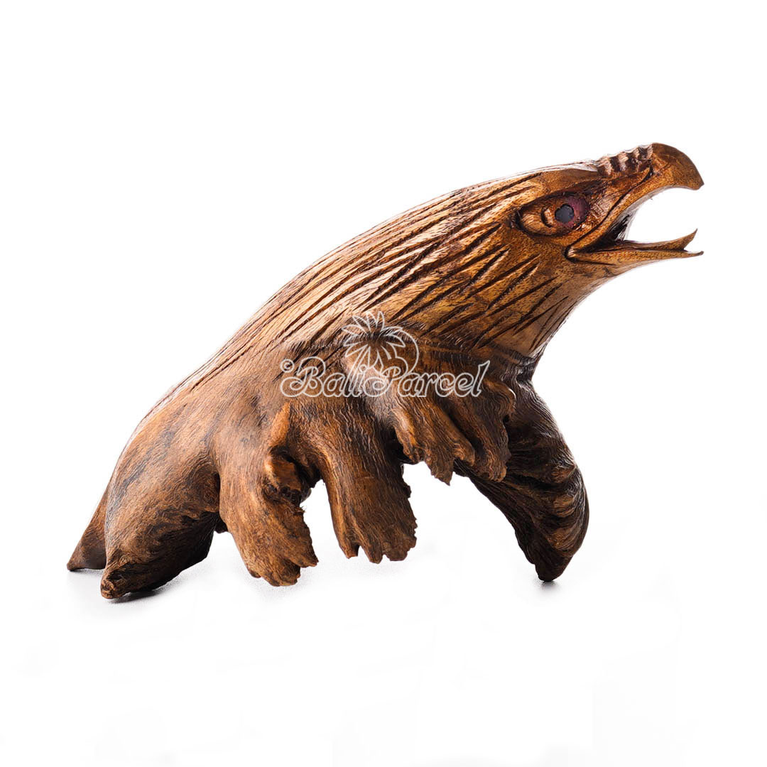 Wooden Eagle Head Parasite Wood