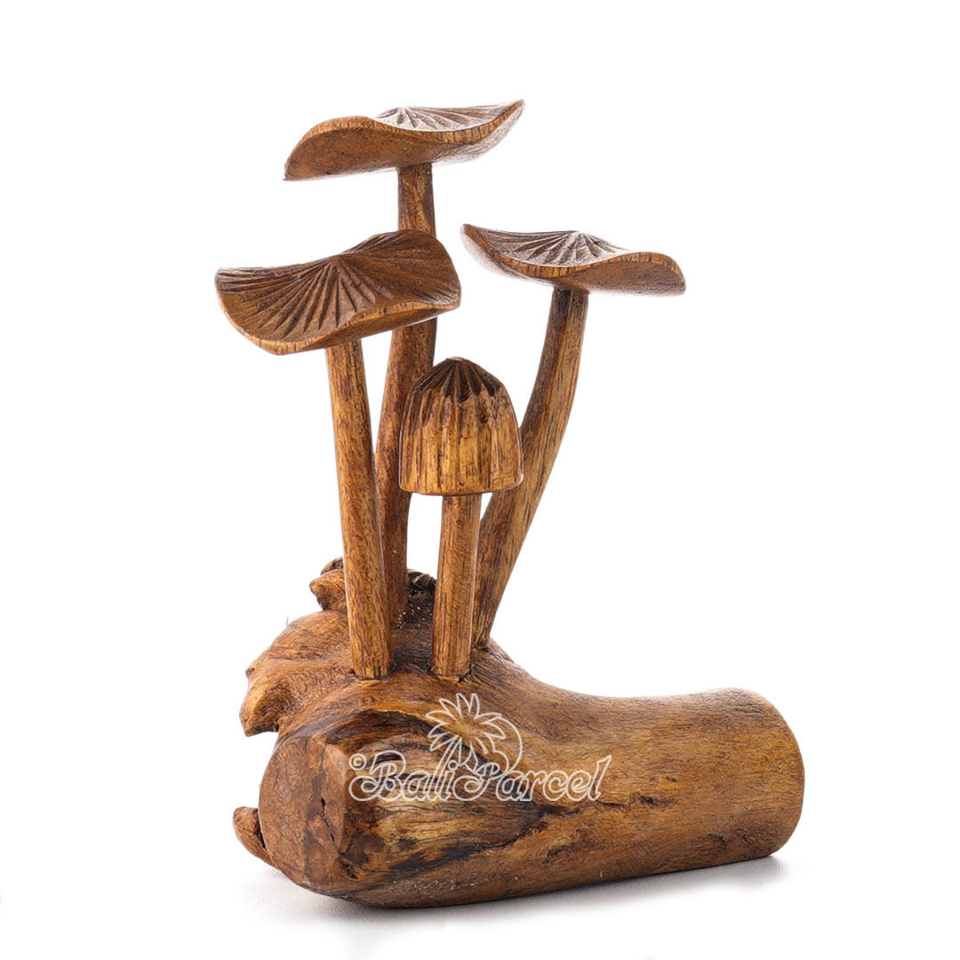 Wooden Mushroom With Parasite Wood