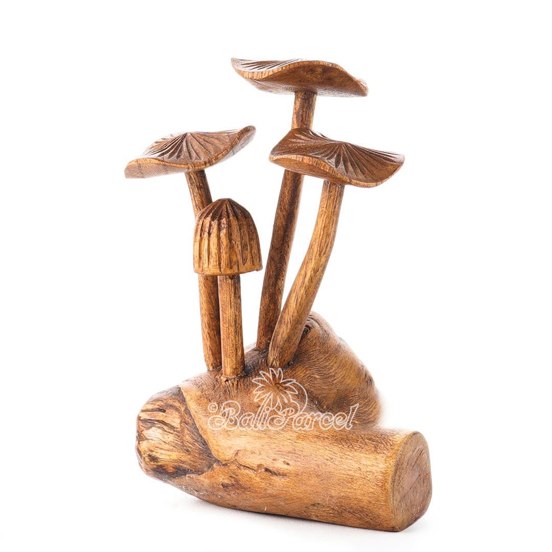 Wooden Mushroom With Parasite Wood