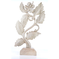 Wooden Wallhanging, Handmade From Waru Wood With Natural Polished