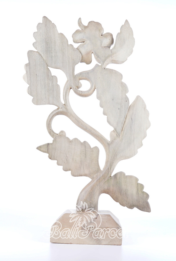 Wooden Wallhanging, Handmade From Waru Wood With Natural Polished