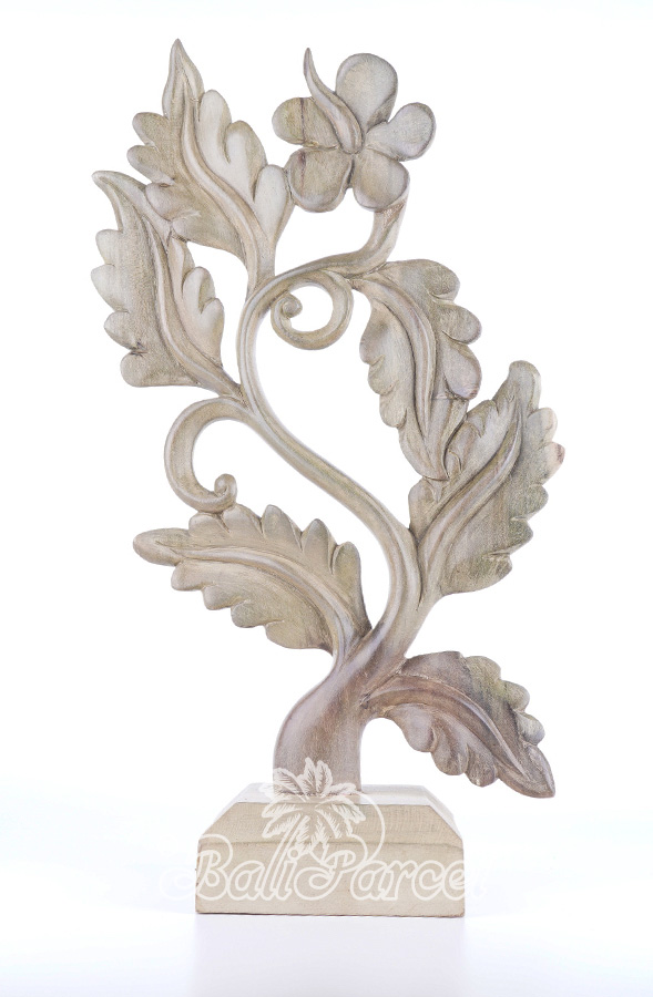 Wooden Wallhanging, Handmade From Waru Wood With Natural Polished