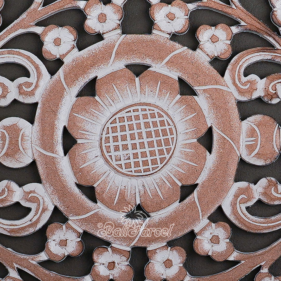 Wooden Wallhanging Sun Flower, Hand Made From Hardboard/ MDF, With Painted.
