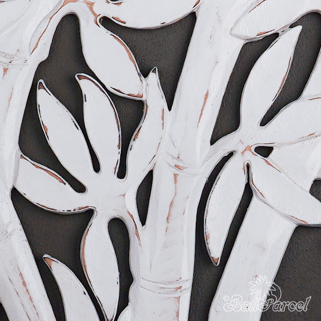 Wooden Wallhanging Tree, Hand Made From Hardboard/ MDF, With White Wash Color.