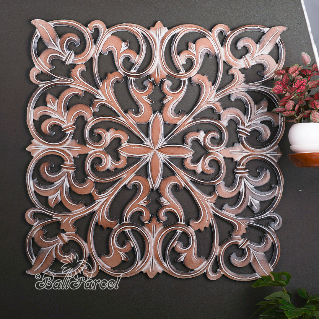 Wooden Wallhanging, Hand Made From Hardboard/ MDF, With Painted.