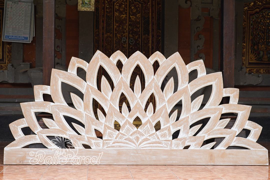 Wooden Wallhanging, Hand Made From Hardboard/ MDF, With White Wash Color.