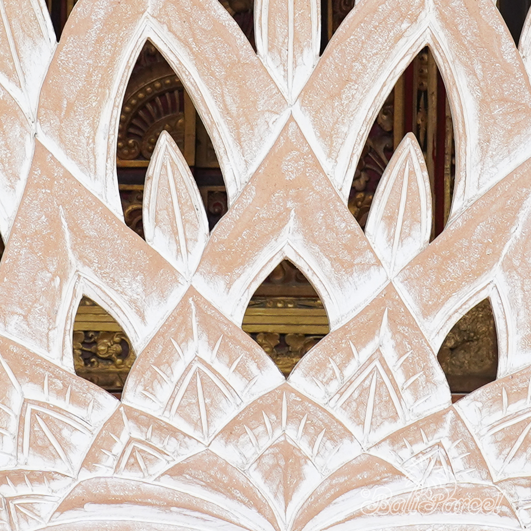 Wooden Wallhanging, Hand Made From Hardboard/ MDF, With White Wash Color.