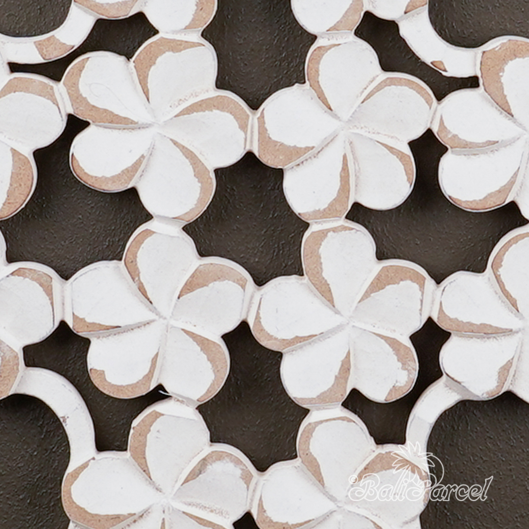 Wooden Wallhanging, Hand Made From Hardboard/ MDF, With White Wash Color.