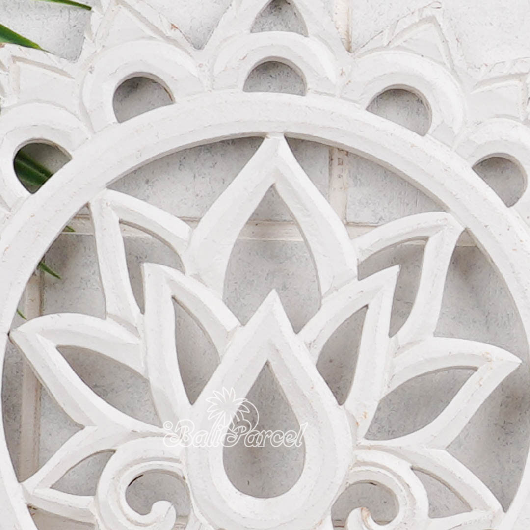 Wallhanging, Hand Made From Hardboard/ MDF, With White Wash Color.