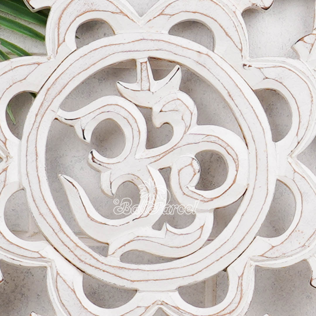 Wallhanging, Hand Made From Hardboard/ MDF, With White Wash Color.