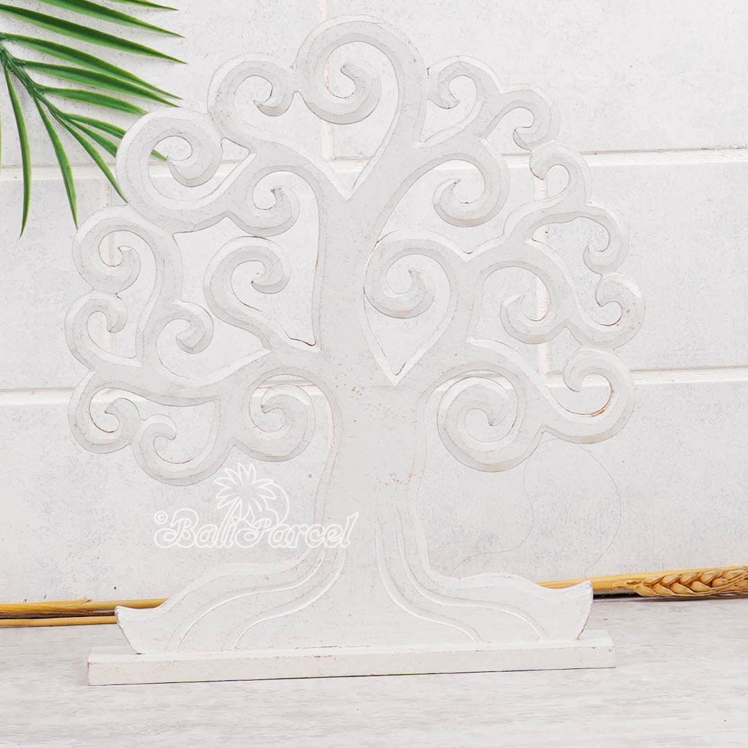 Wallhanging, Hand Made From Hardboard/ MDF, With White Wash Color.