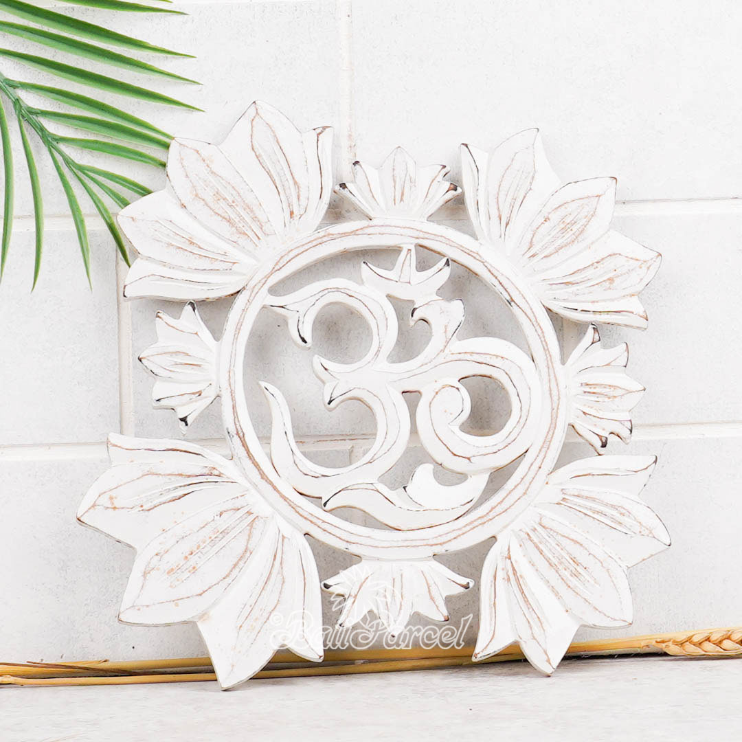 Wallhanging, Hand Made From Hardboard/ MDF, With White Wash Color.