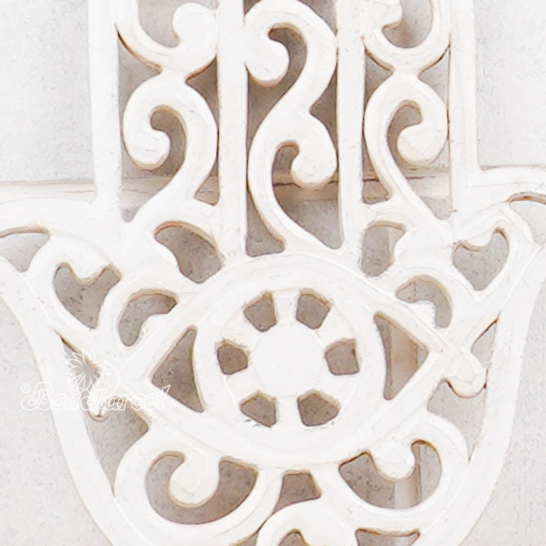 Wallhanging, Hand Made From Hardboard/ MDF, With White Wash Color.
