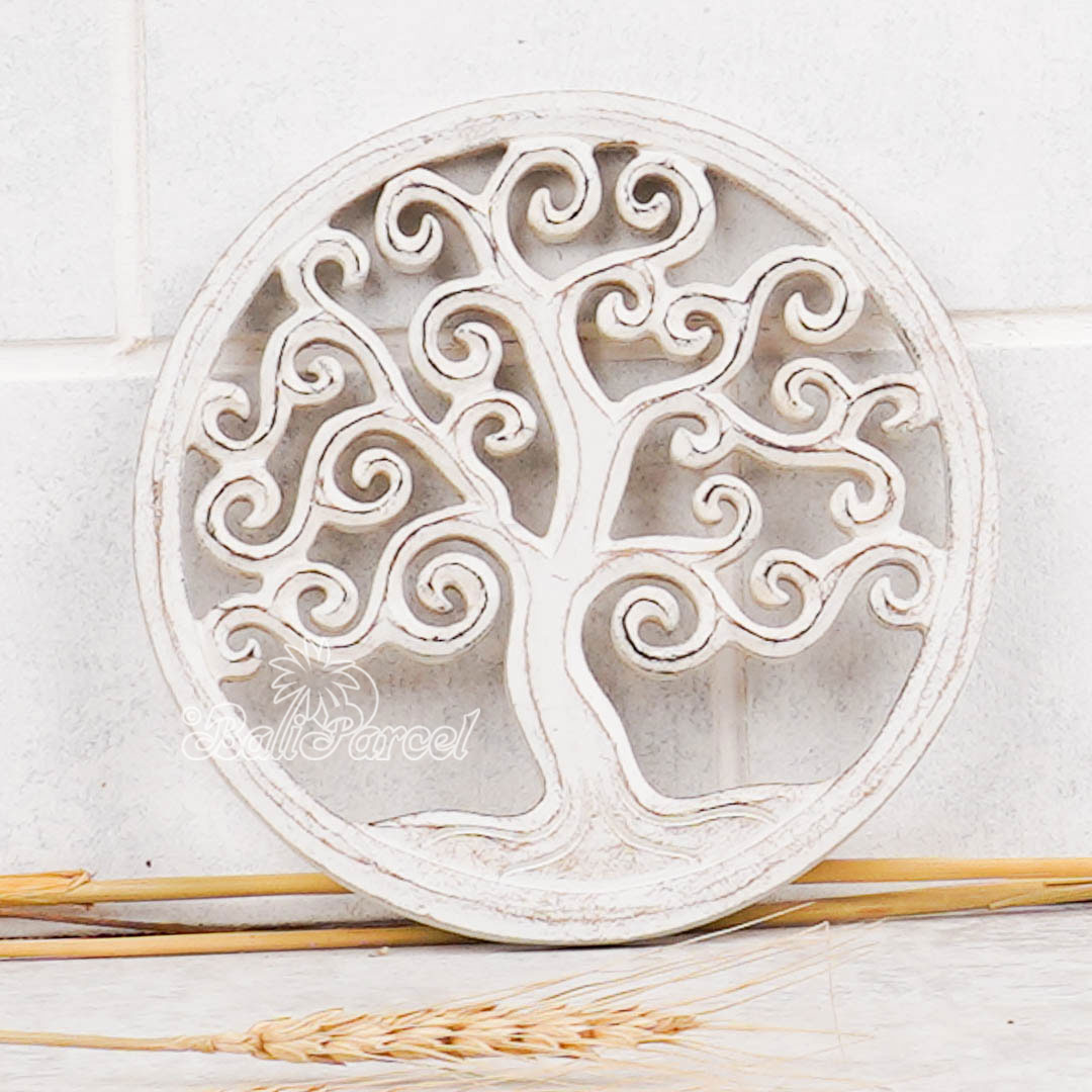 Wallhanging, Hand Made From Hardboard/ MDF, With White Wash Color.